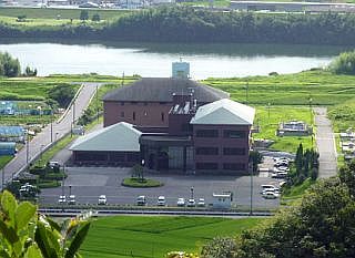 岡山浄水場全景写真